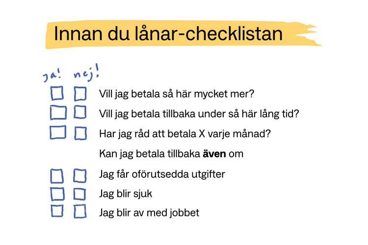 Checklistan alla ska ha