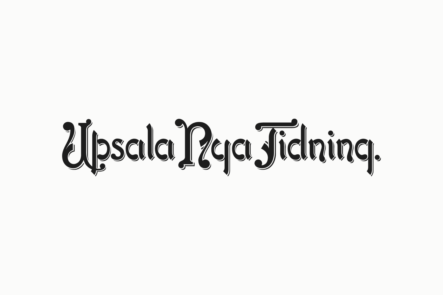 Uppsala nya tidning logo.